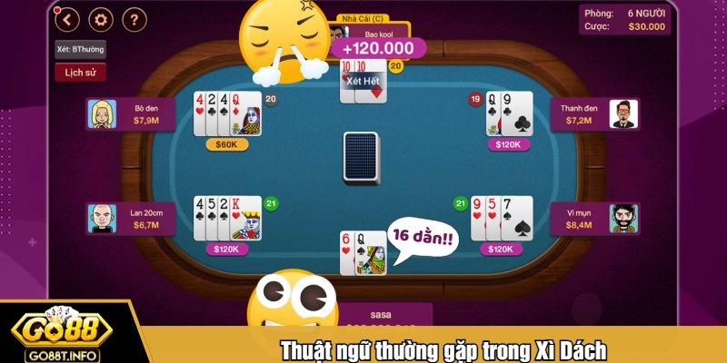Thuật ngữ thường gặp trong Xì Dách